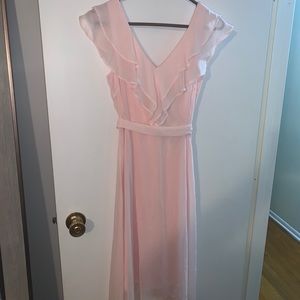 Beautiful pink chiffon dress sz 2